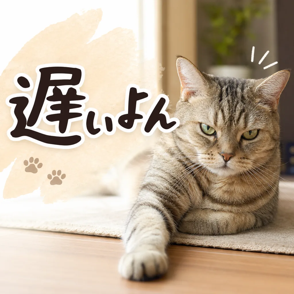 遅いよん