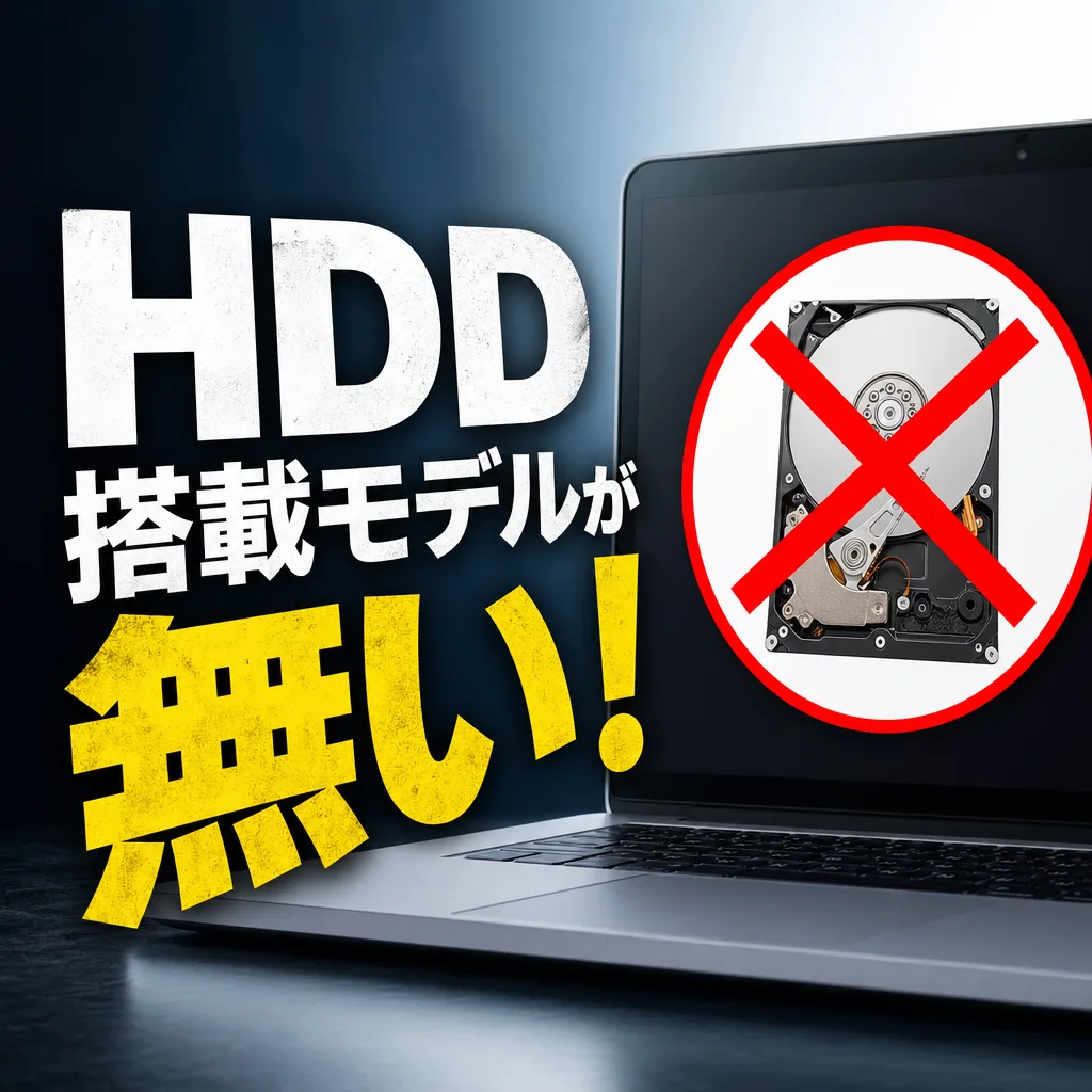 HDD搭載モデルが無い！