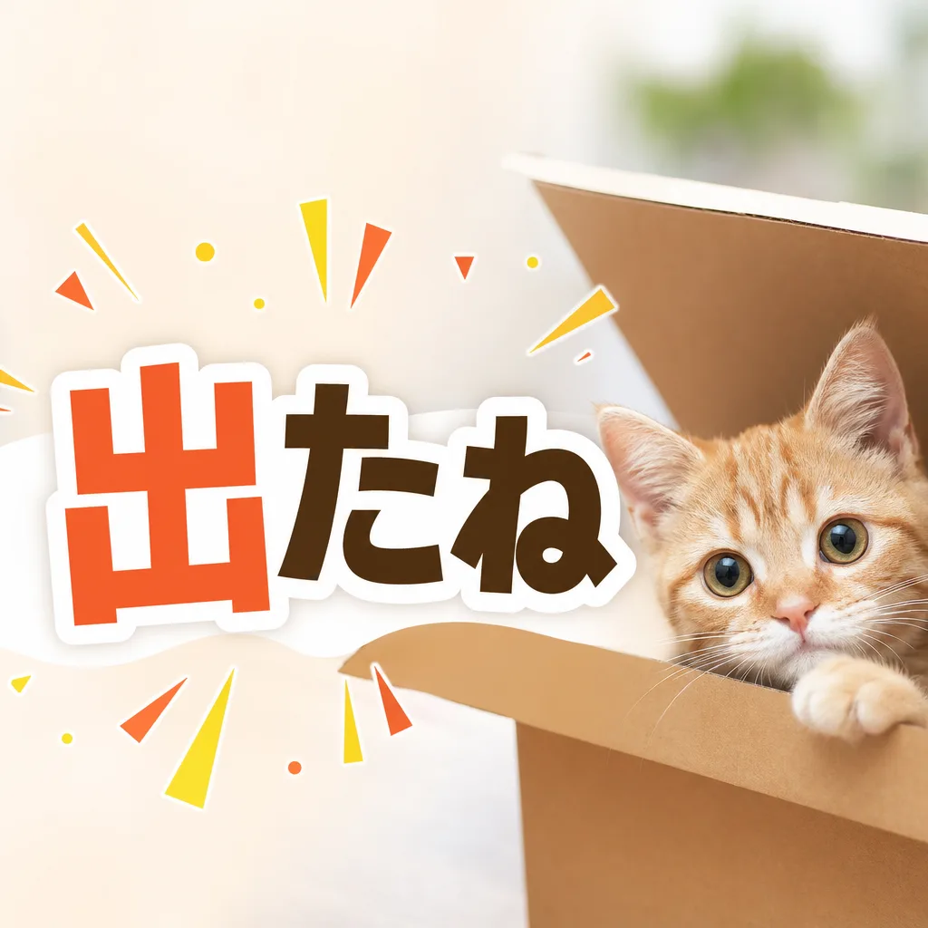 出たね