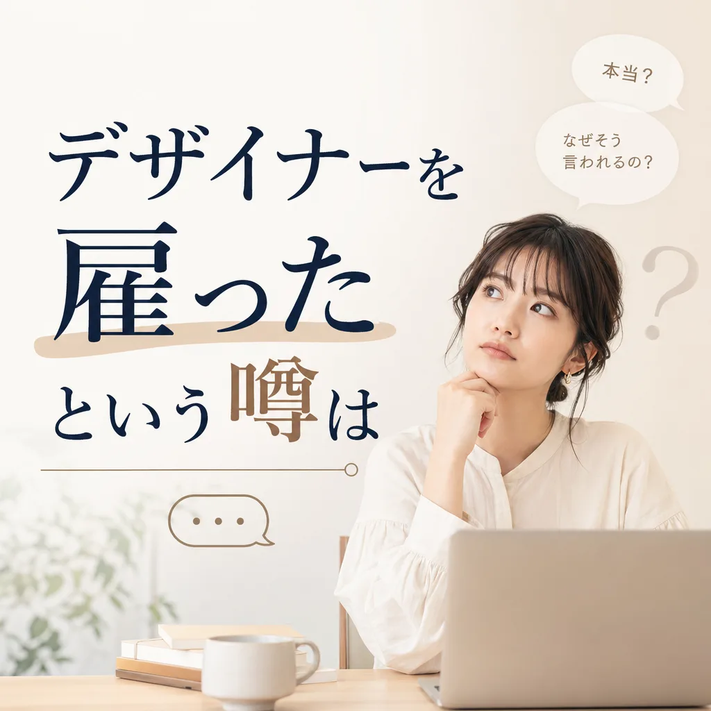 デザイナーを雇ったという噂は