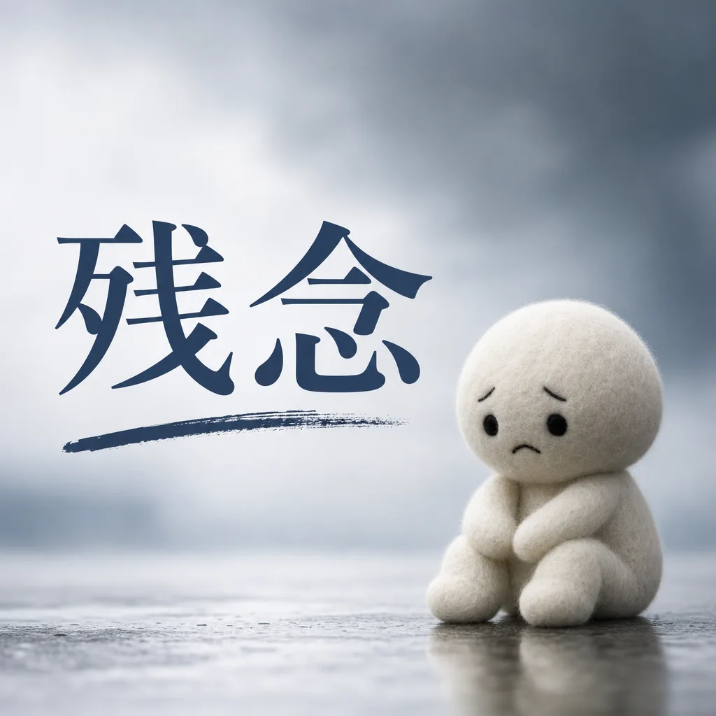 残念