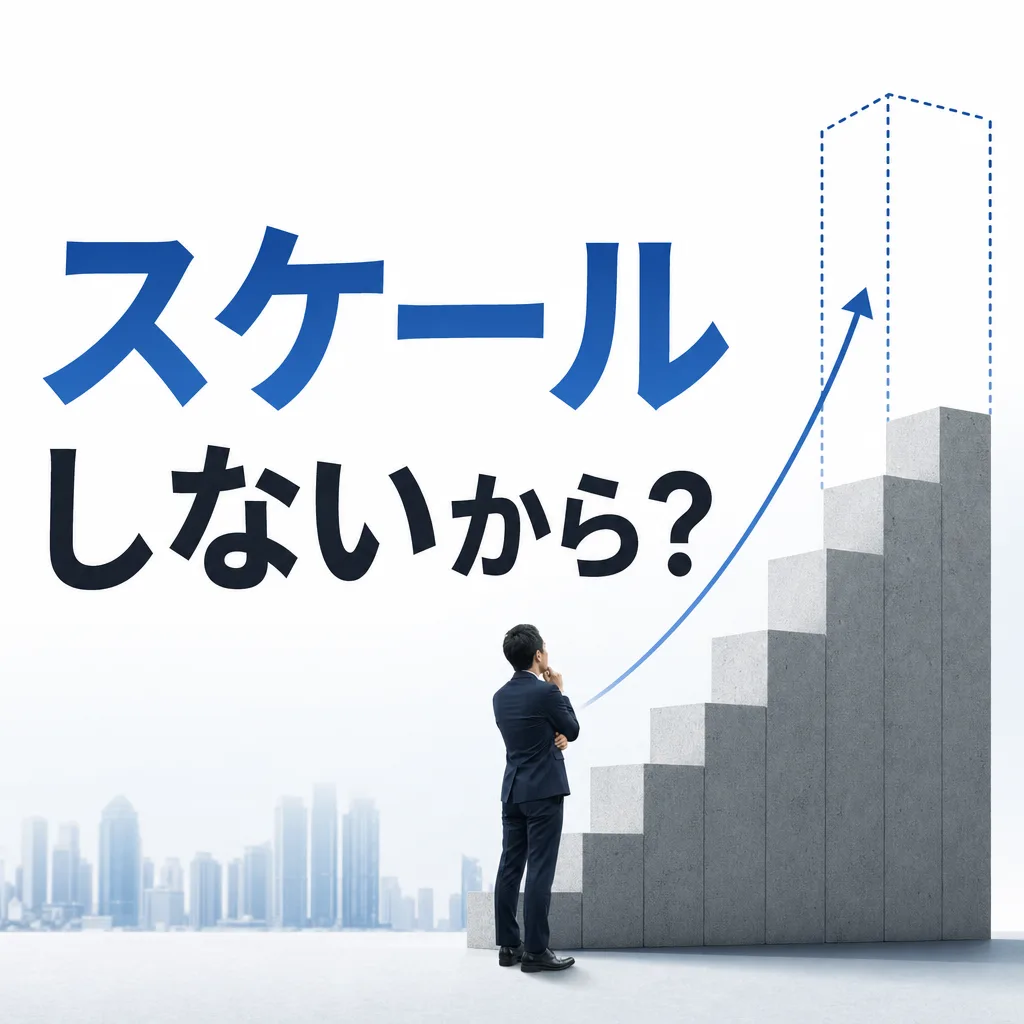 スケールしないから?