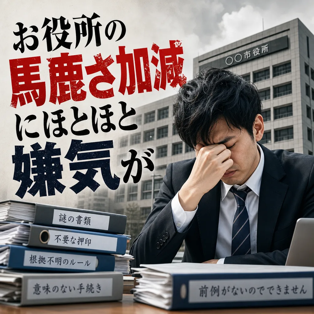 お役所の馬鹿さ加減にほとほと嫌気が