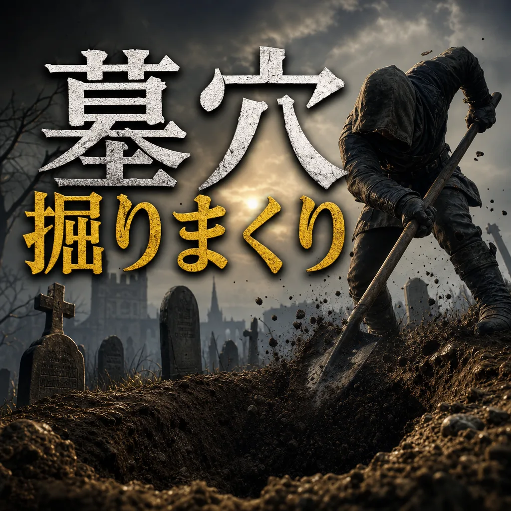墓穴掘りまくり