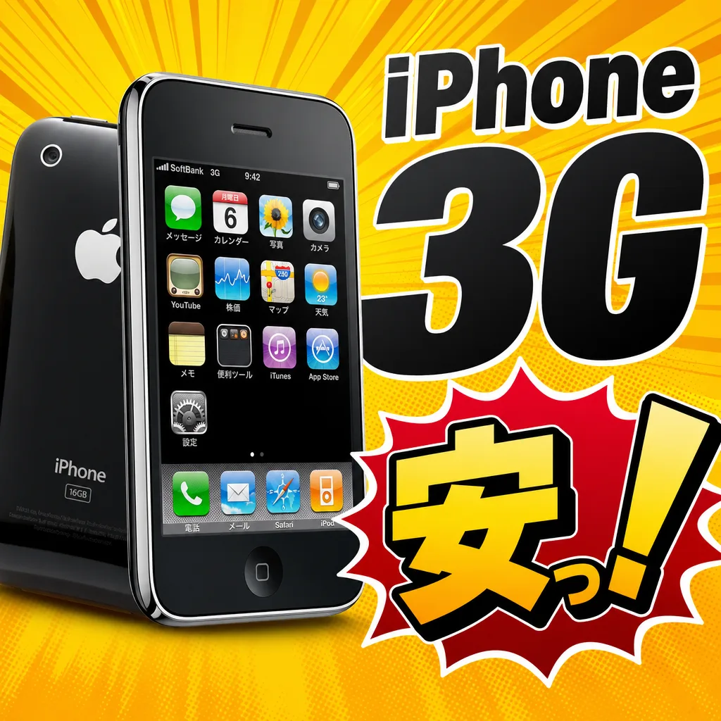 iPhone 3G 安っ!