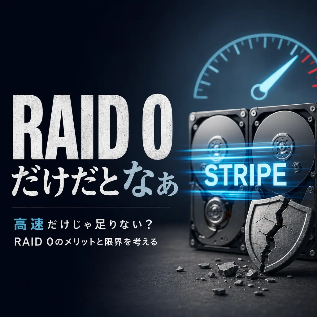 RAID 0だけだとなぁ
