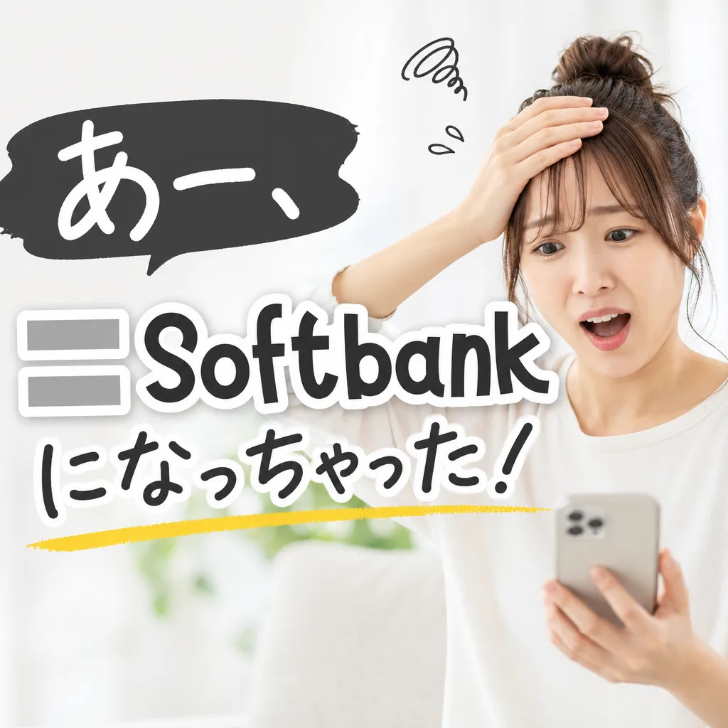 あー、Softbankになっちゃった!