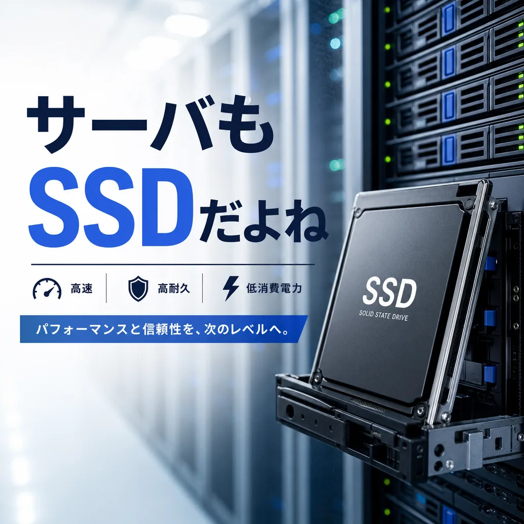 サーバもSSDだよね