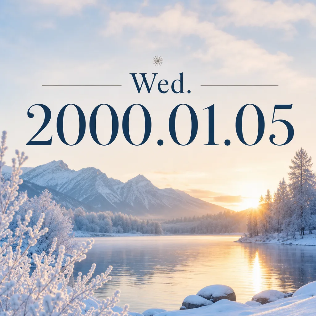Wed. 2000.01.05