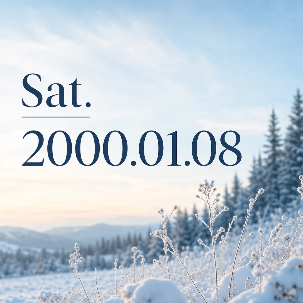 Sat. 2000.01.08