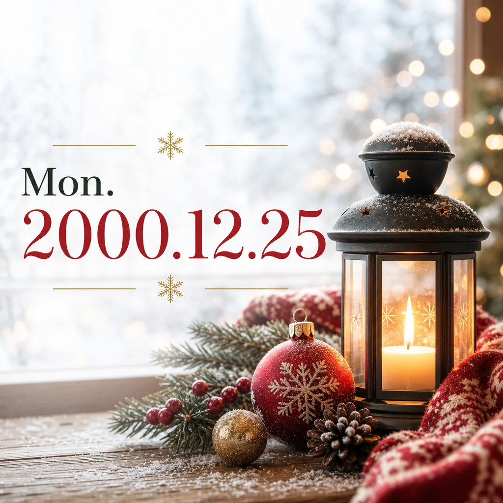 Mon. 2000.12.25