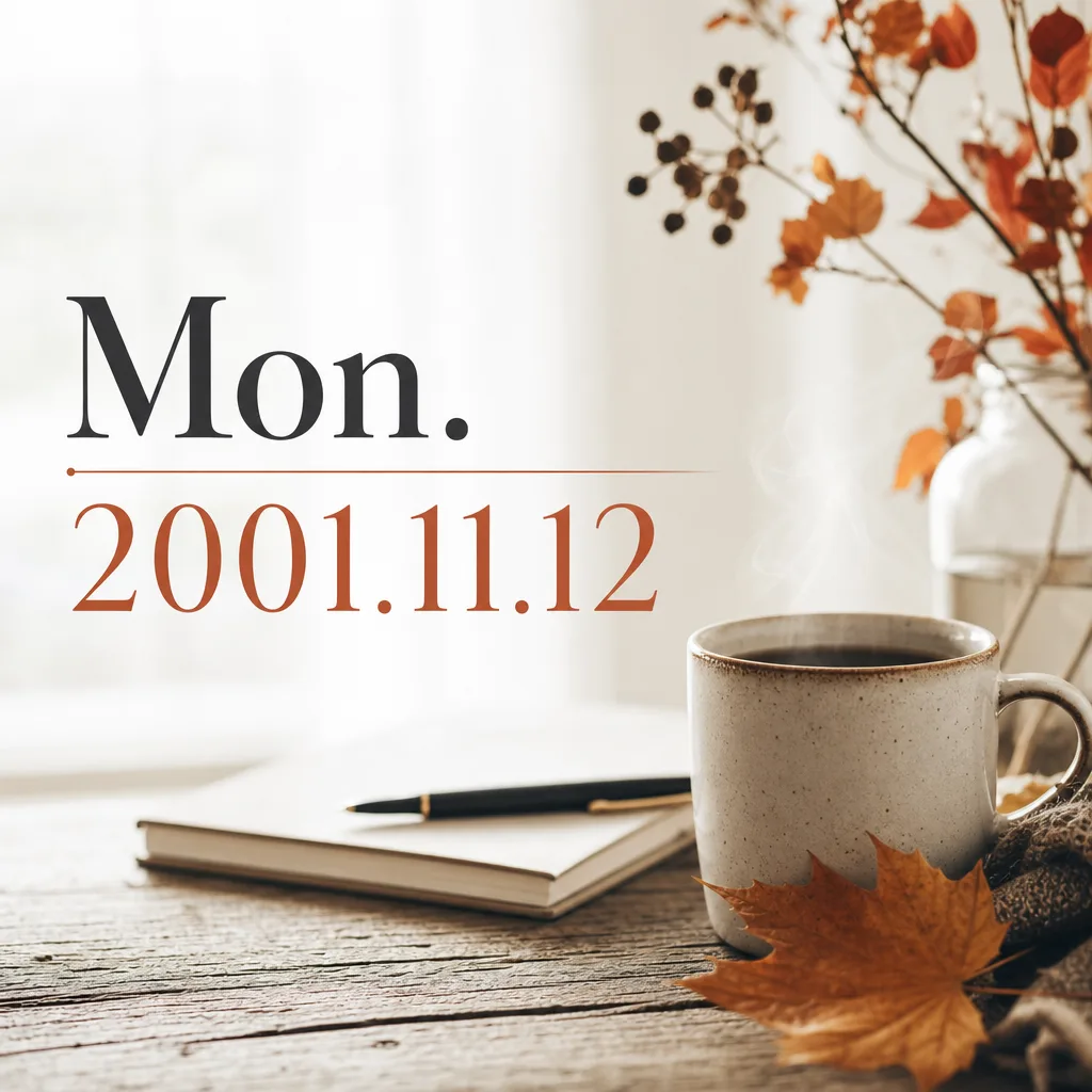 Mon. 2001.11.12