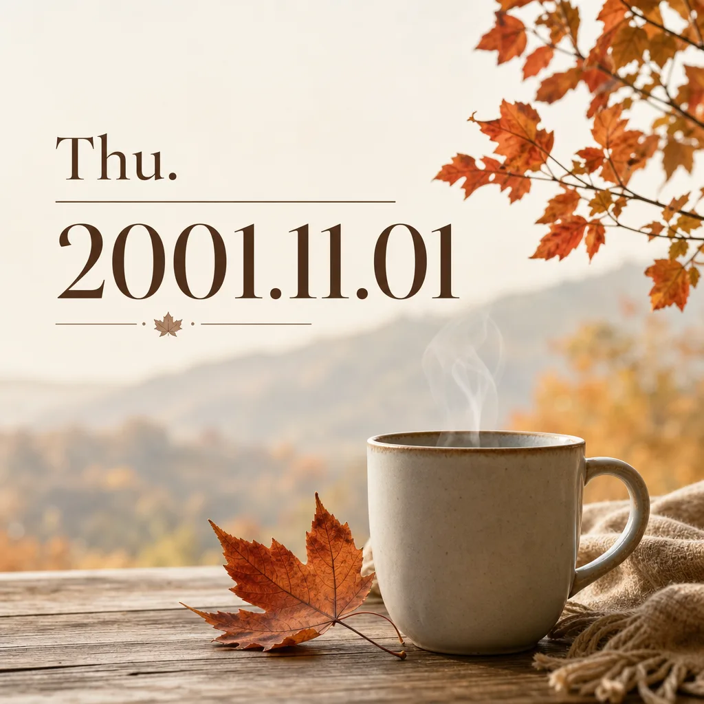 Thu. 2001.11.01