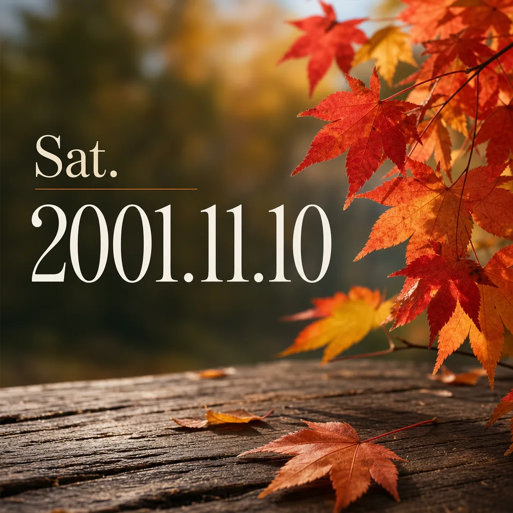 Sat. 2001.11.10