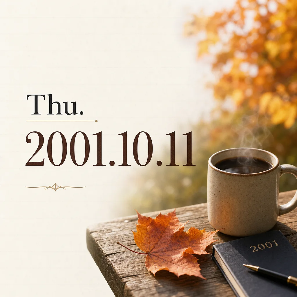 Thu. 2001.10.11