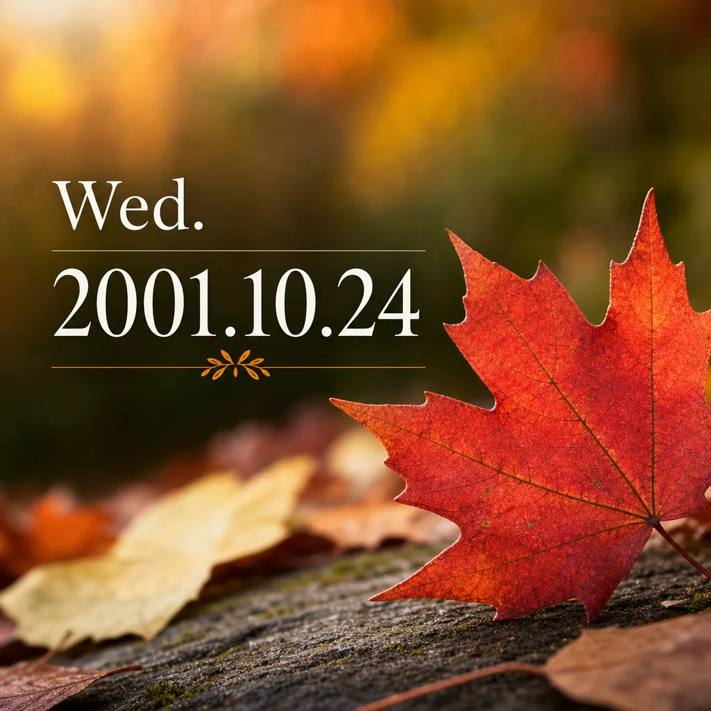 Wed. 2001.10.24