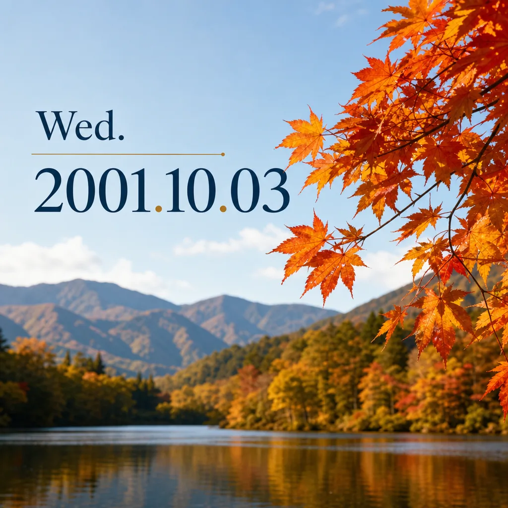 Wed. 2001.10.03