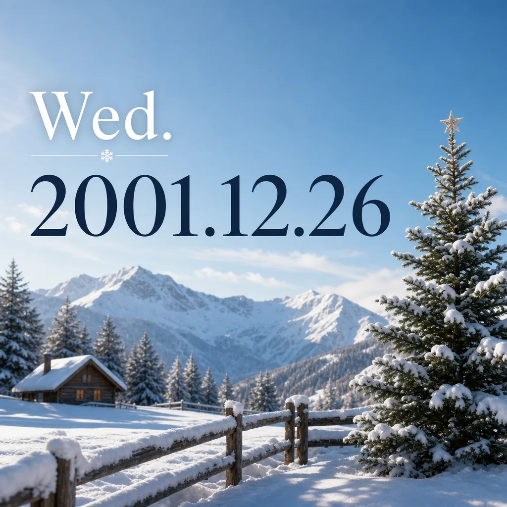 Wed. 2001.12.26