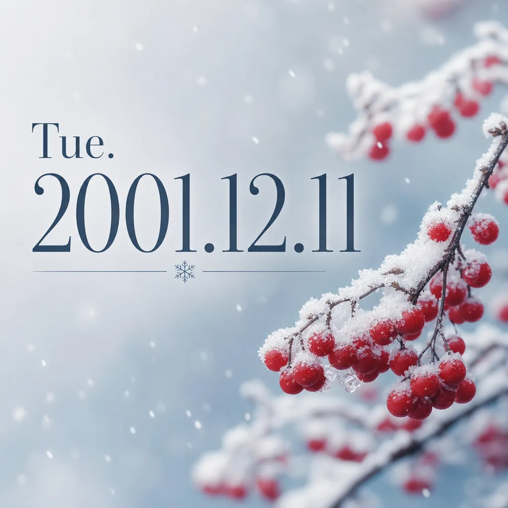Tue. 2001.12.11