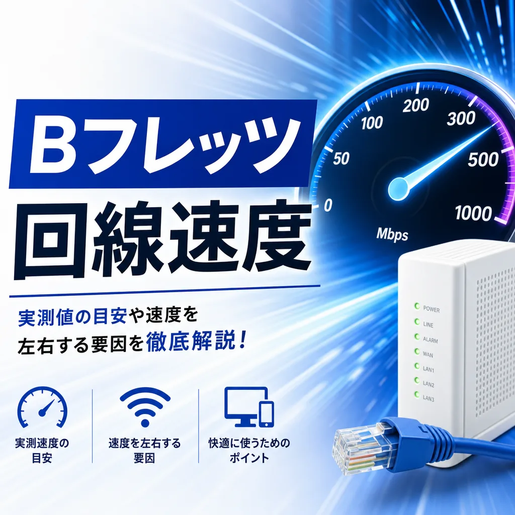 Bフレッツ回線速度