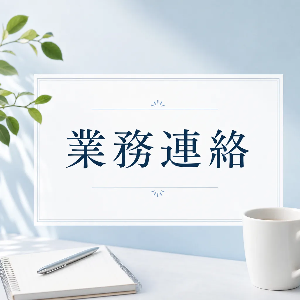 業務連絡