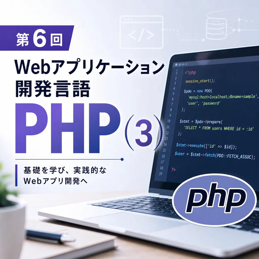 第6回 Webアプリケーション開発言語PHP（3）
