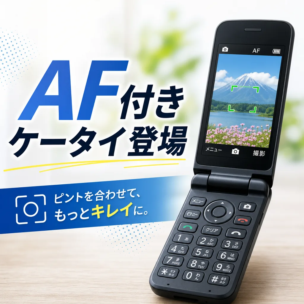 AF付きケータイ登場