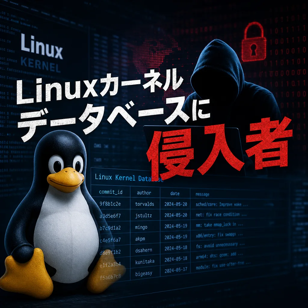 Linuxカーネルデータベースに侵入者