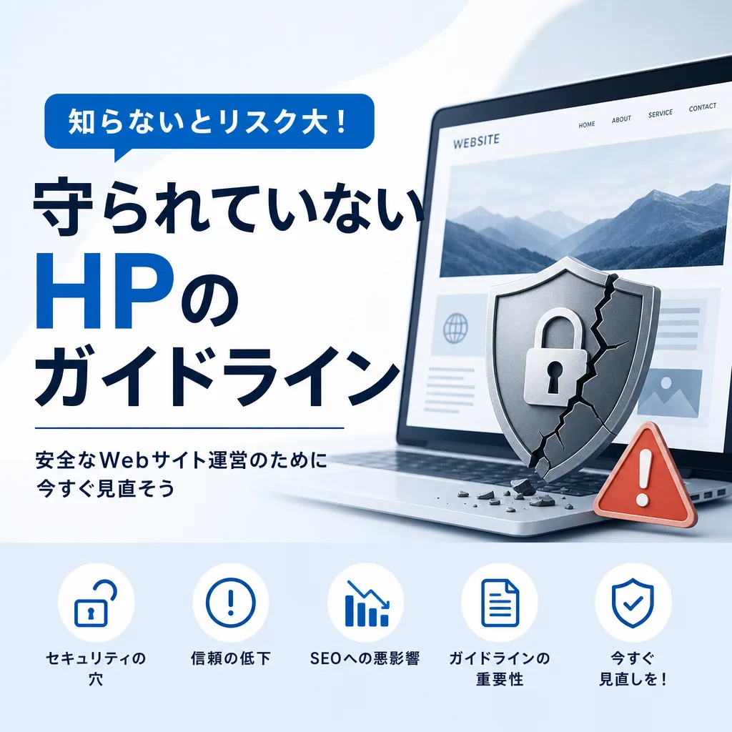 守られていないHPのガイドライン