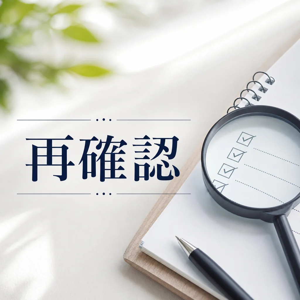 再確認