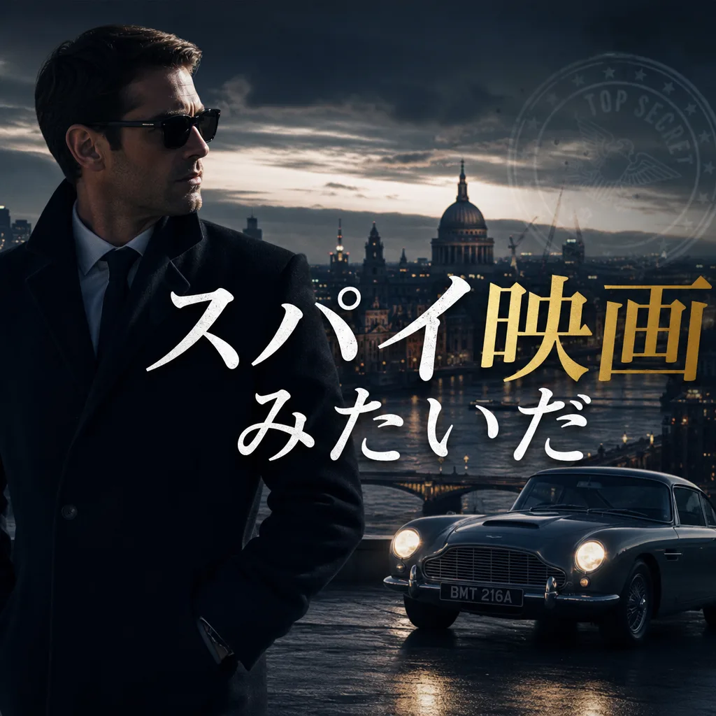スパイ映画みたいだ