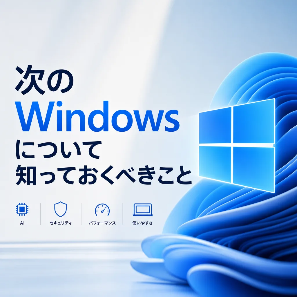 次のWindowsについて知っておくべきこと