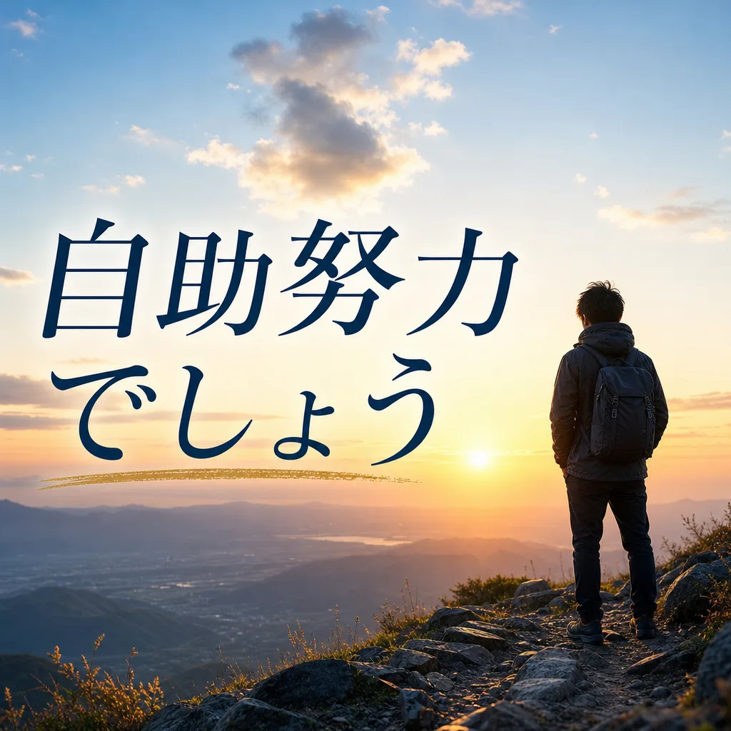 自助努力でしょう