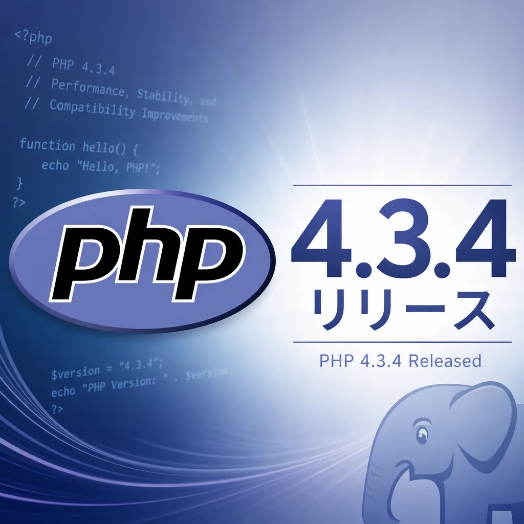 php4.3.4リリース