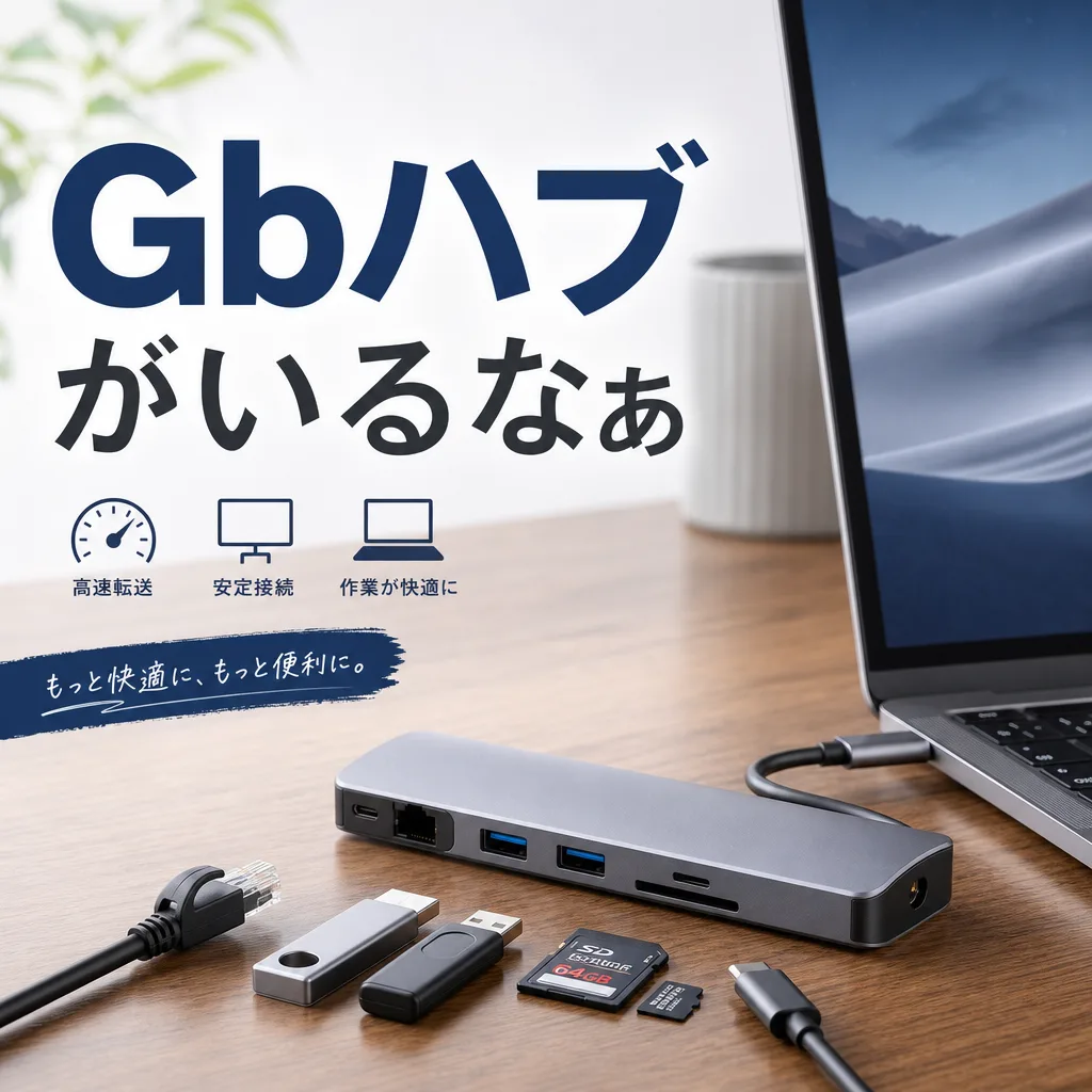 Gbハブがいるなぁ