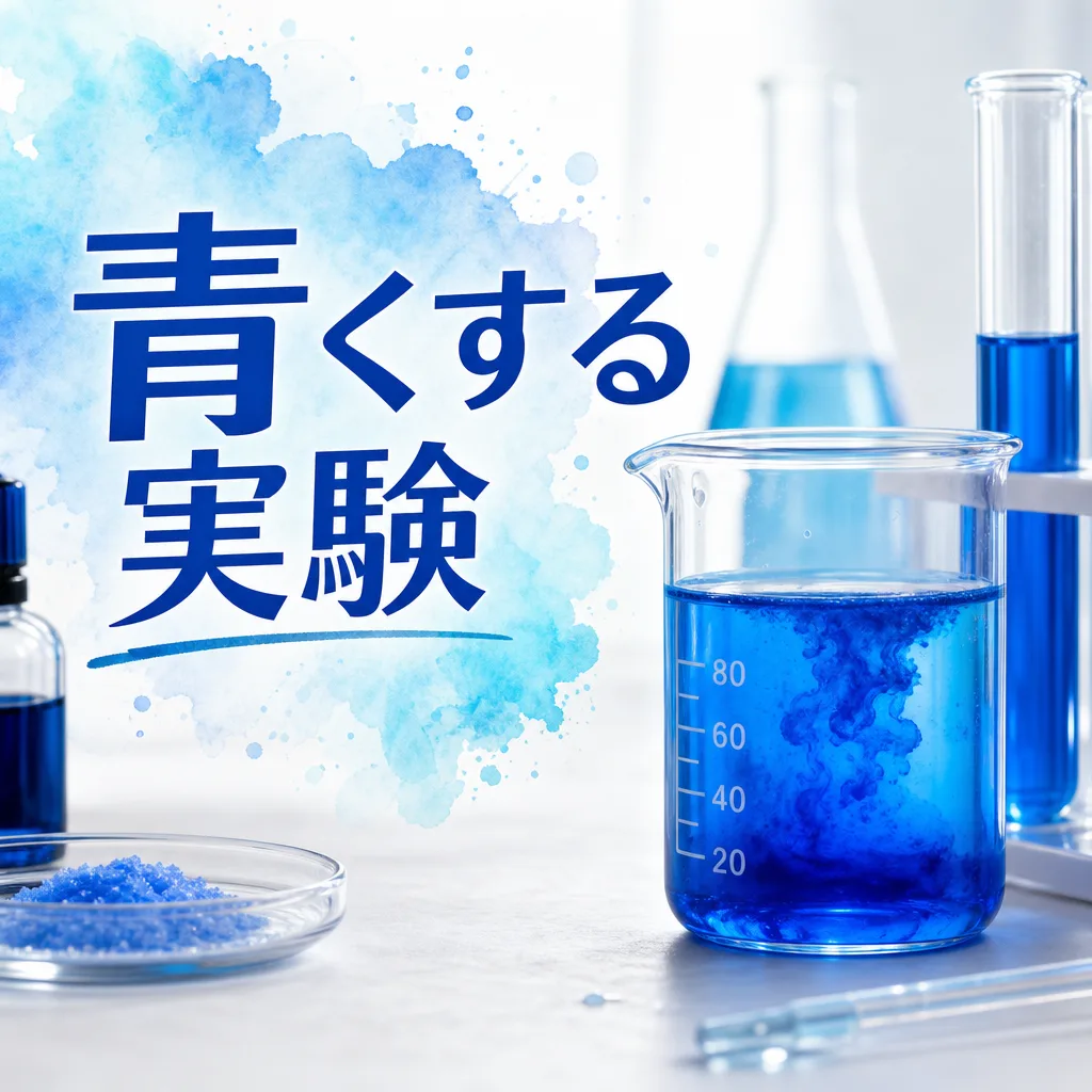 青くする実験