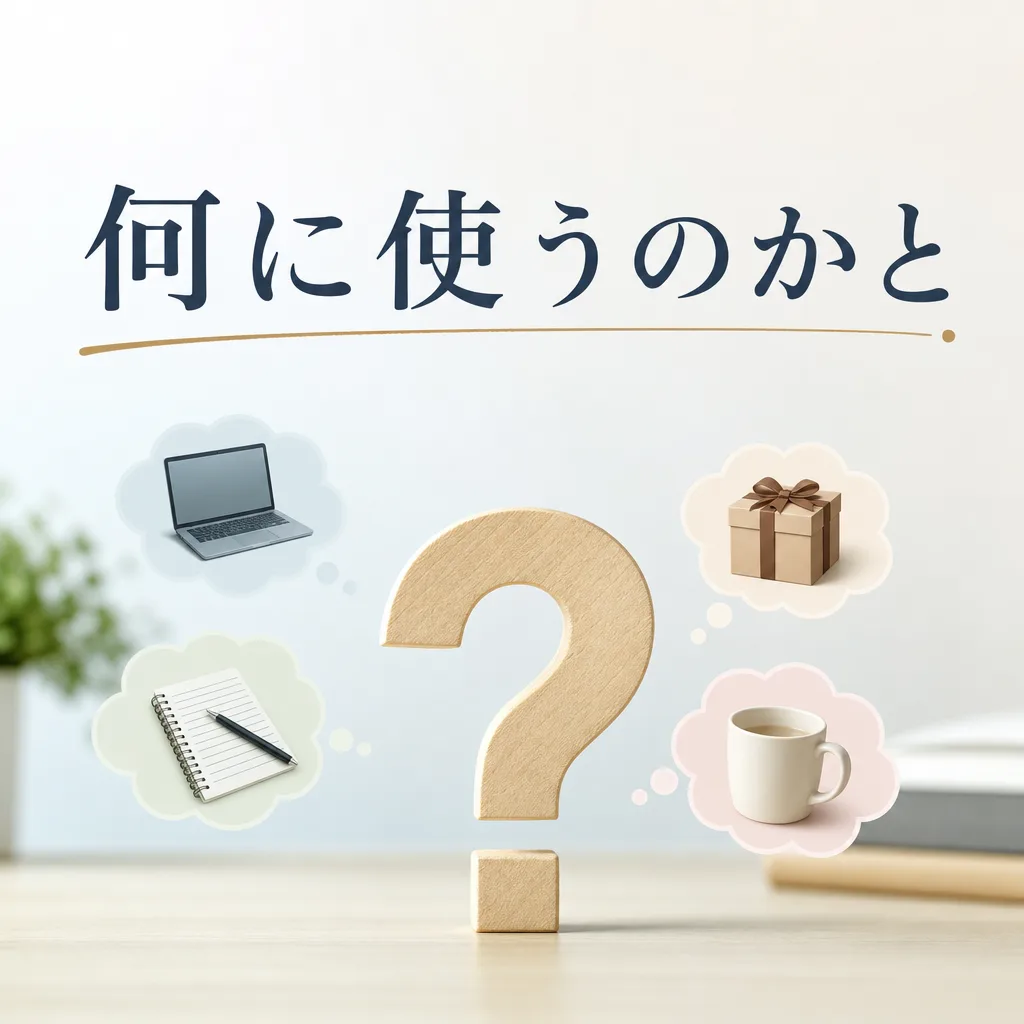 何に使うのかと