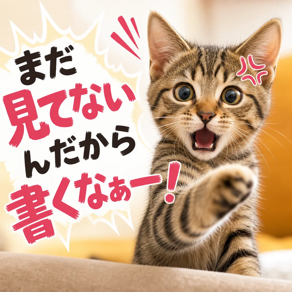 まだ見てないんだから書くなぁー！