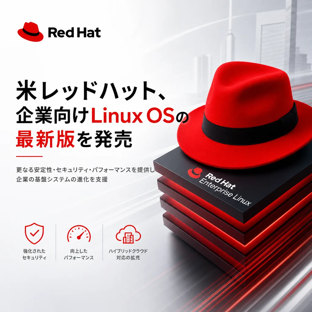 米レッドハット、企業向けLinux OSの最新版を発売