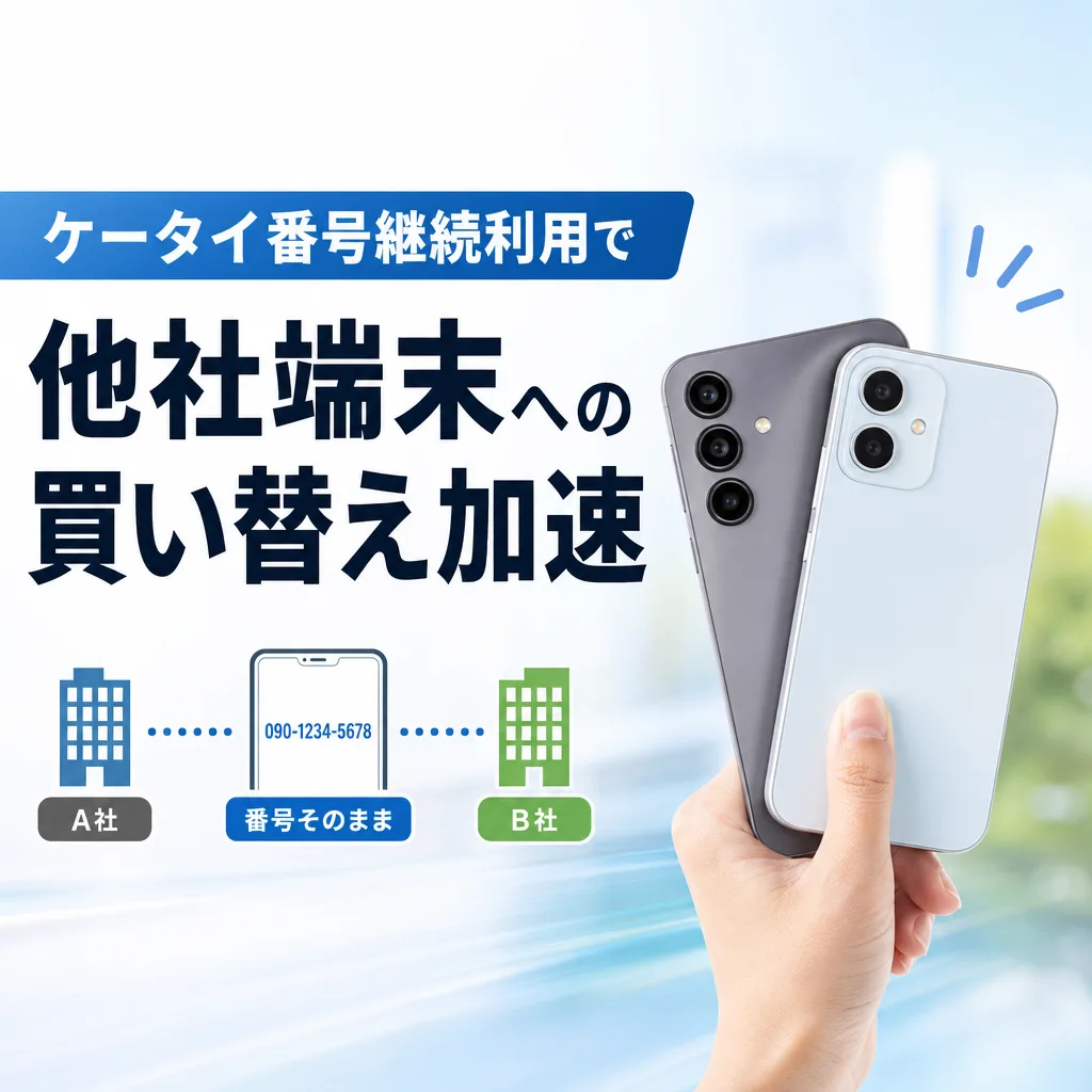 ケータイ番号継続利用で他社端末への買い替え加速