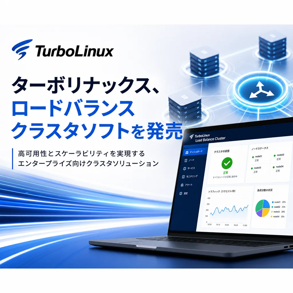 ターボリナックス、ロードバランスクラスタソフトを発売