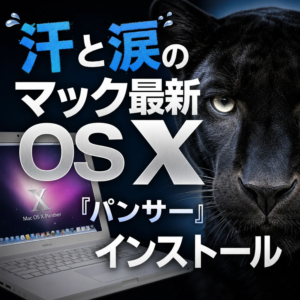汗と涙のマック最新OS X『パンサー』インストール
