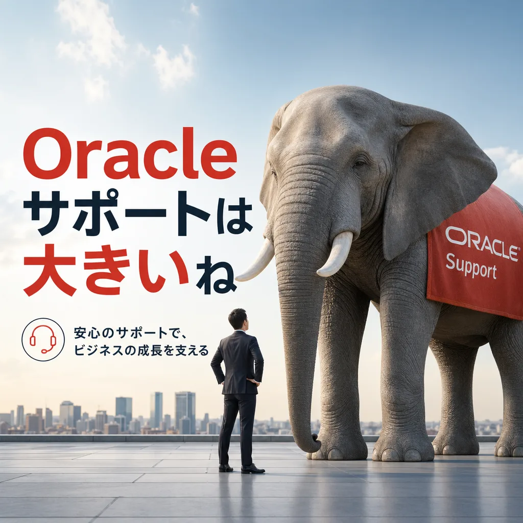 Oracleサポートは大きいね