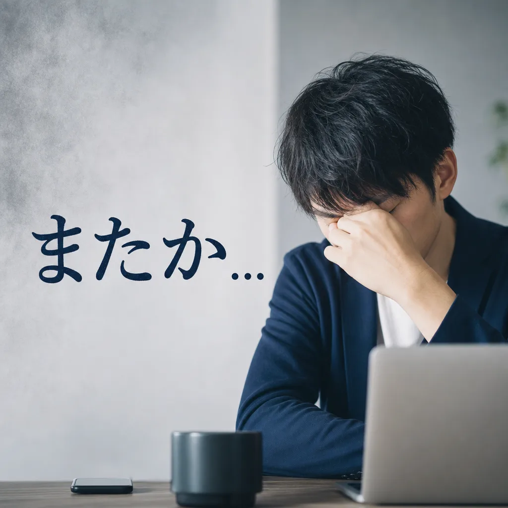 またか...