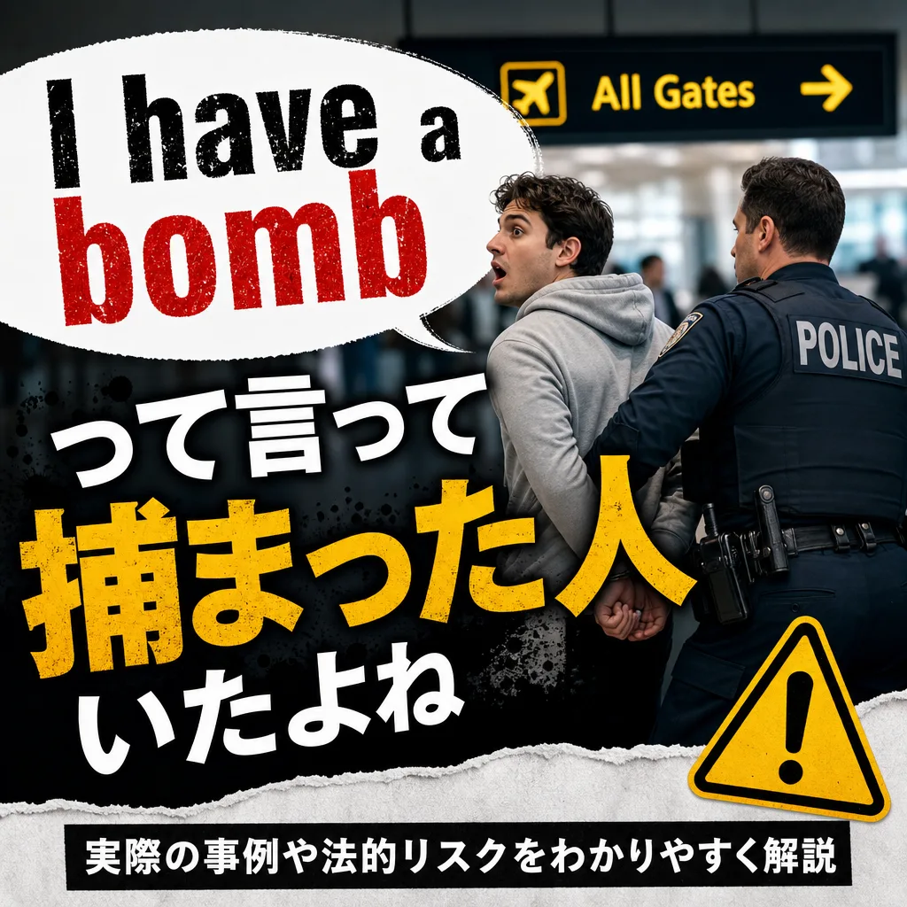 I have a bombって言って捕まった人いたよね
