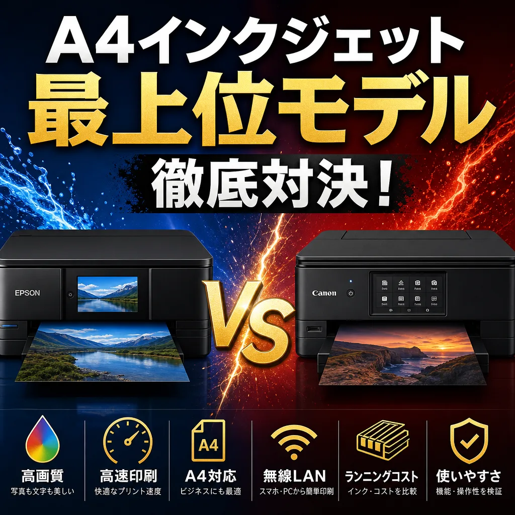 A4インクジェット最上位モデル徹底対決!