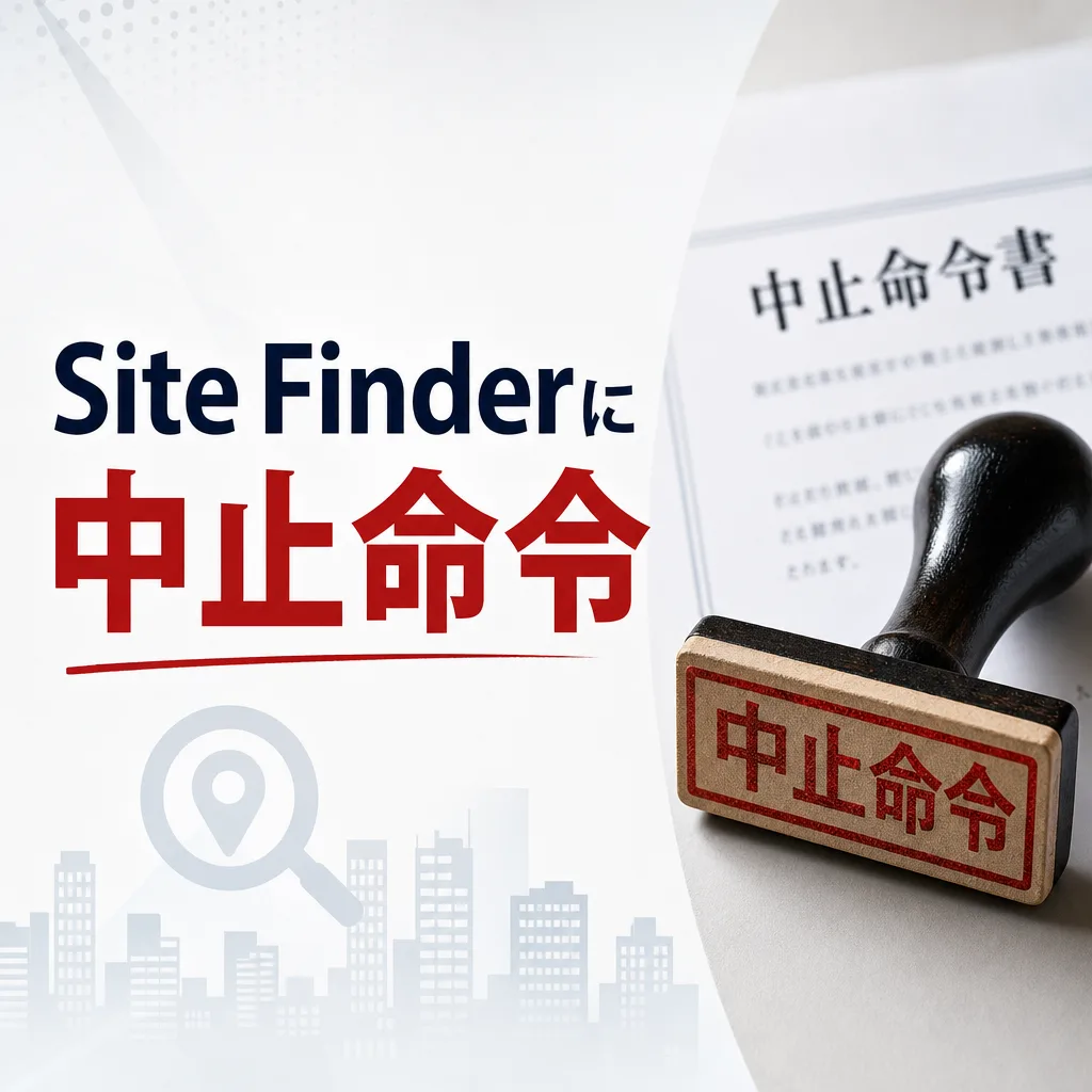 Site Finderに中止命令