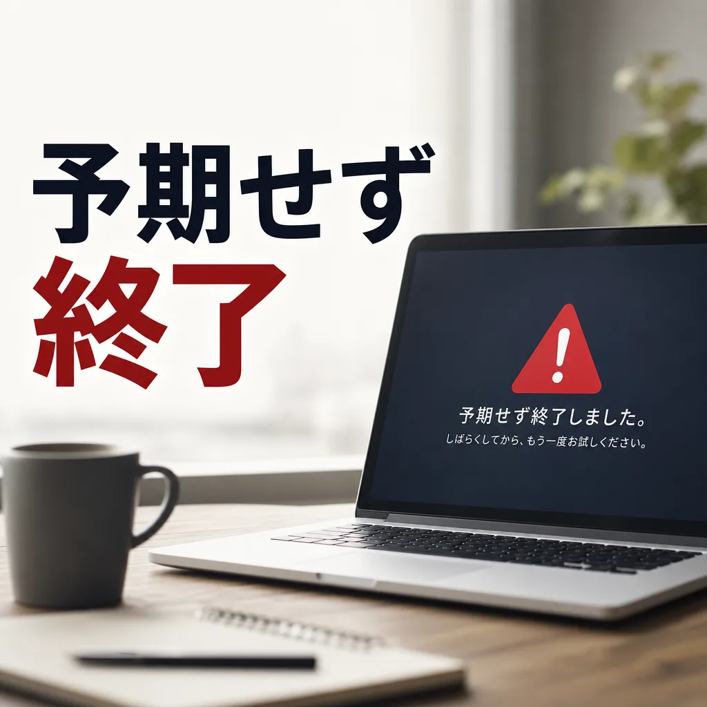 予期せず終了