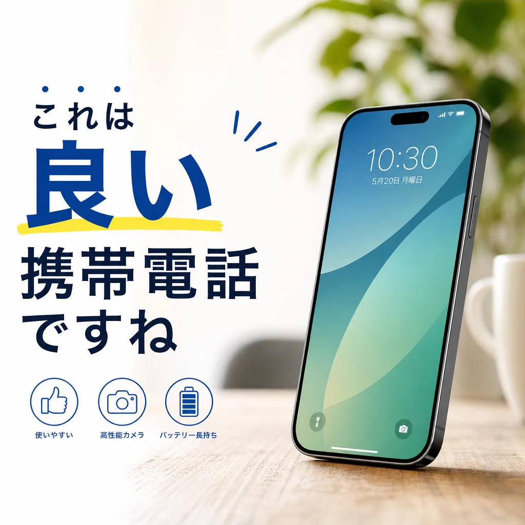 これは良い携帯電話ですね