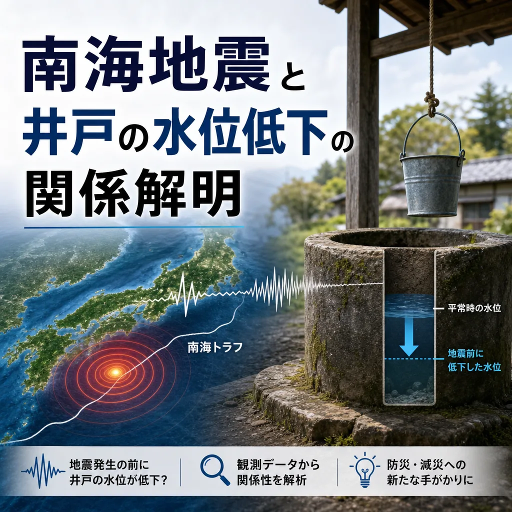 南海地震と井戸の水位低下の関係解明